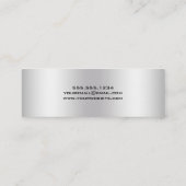 Diamond gestufte Grad Cap Silver 2 Rufkarte Telefonnummerkarte (Rückseite)