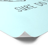 Diamond Girl Shine Aqua Poster (Ecke)