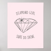 Diamond Girl Shine Blush Poster (Vorne)