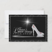 Diamond Glass Slipper Thank You Card Dankeskarte (Vorderseite)