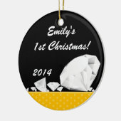 Diamond Glitz Glam Glam Personalisierter Name Orna Keramikornament (Links)