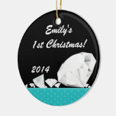 Diamond Glitz Glam Glam Personalisierter Name Orna Keramikornament (Links)