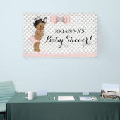 Diamond Glitzer Ethnic Princess Baby Girl Pink Banner (Messeveranstaltung)