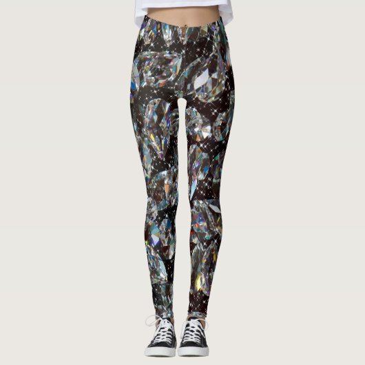 Diamond Glitzer Sparkle Elegant Leggings (Vorderseite)