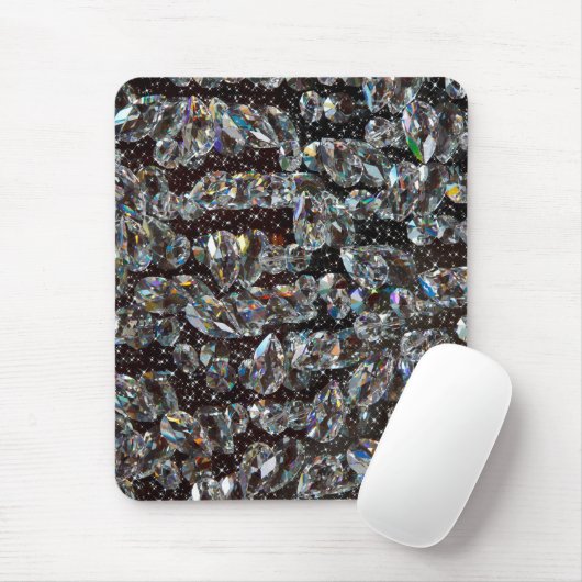 Diamond Glitzer Sparkle Elegant Mousepad (Mit Mouse)