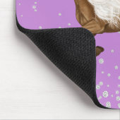 Diamond Glitzer Sparkle Unicorn Lila Palomino Mousepad (Ecke)