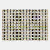 Diamond & Gold Grid Trio II Geschenkpapier Set (Vorderseite 2)