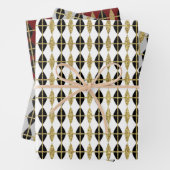 Diamond & Gold Grid Trio II Geschenkpapier Set (Beispiel)