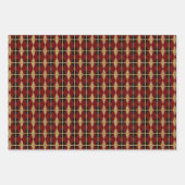 Diamond & Gold Grid Trio II Geschenkpapier Set (Vorderseite 3)