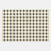 Diamond & Gold Grid Trio III Geschenkpapier Set (Vorderseite)