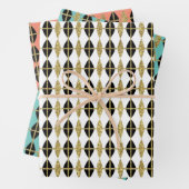 Diamond & Gold Grid Trio III Geschenkpapier Set (Beispiel)