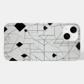 Diamond Grid Line Art Case-Mate iPhone Hülle (Rückseite (Horizontal))