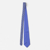 Diamond Grid Neck Tie with Lavender Accent Krawatte (Rückseite)