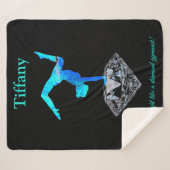 Diamond Gymnast Shine Bright Sherpa Blanket Sherpadecke (Vorderseite (Horizontal))