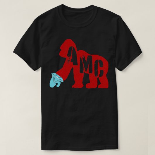 Diamond Hand AMC Ape T-Shirt (Design vorne)