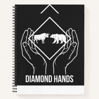 Diamond Hands — Hardcover-Notizbuch Notizblock