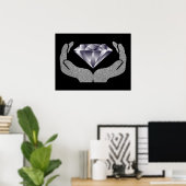 Diamond Hands Poster (Heimbüro)