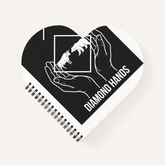 Diamond Hands — Spiralblock Notizblock (Vorderseite)