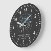 Diamond Hands Stock & Crypto Trader Funny Große Wanduhr (Winkel)