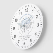 Diamond Hands Stock & Crypto Trader Funny Hodl Große Wanduhr (Winkel)