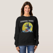 Diamond Hands Wallstreetbetts Amc to the Moon Meme Sweatshirt (Vorne ganz)