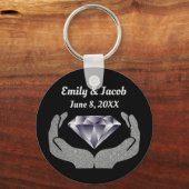 Diamond Hands Wedding Schlüsselanhänger (Vorderseite)