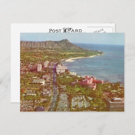 Diamond Head Hawaii Postkarte (Vorne/Hinten)