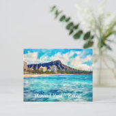 Diamond Head Honolulu Hawaii Postcard Postkarte (Stehend Vorderseite)