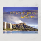 Diamond Head, Honolulu, Hawaii Postkarte (Vorderseite)