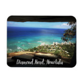 Diamond Head, Honolulu Magnet (Horizontal)