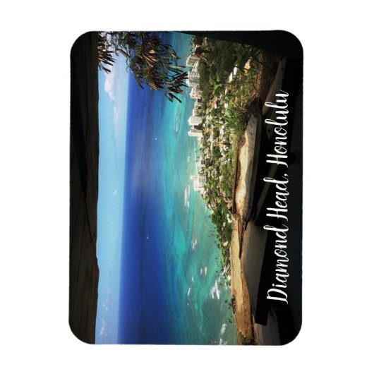 Diamond Head, Honolulu Magnet (Vertikal)