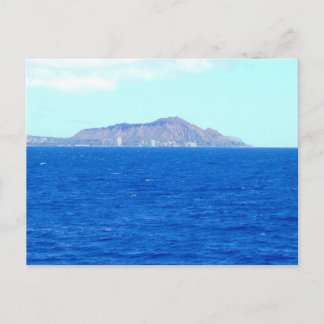 Diamond-Head-Krater vom Pazifischen Ozean Oahu Ha Postkarte