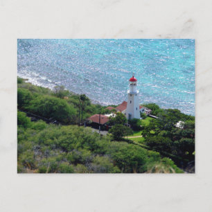 Diamond Head Leuchtturm Luftansicht Oahu Hawaii Postkarte