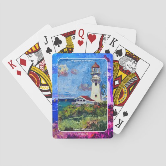 Diamond Head Leuchtturm Spielkarten (Rückseite)