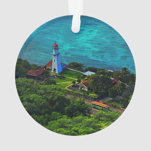 Diamond Head Lighthouse #1 Ornament (Rückseite)
