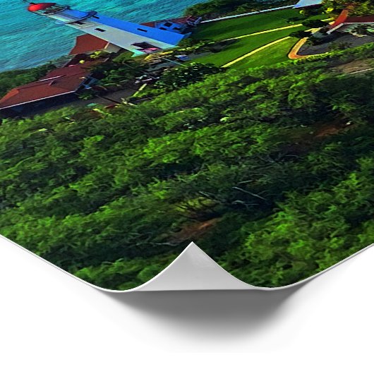 Diamond Head Lighthouse #1 Poster (Ecke)