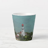 Diamond Head Lighthouse auf einer Latte-Tasse Milchtasse (Vorderseite)