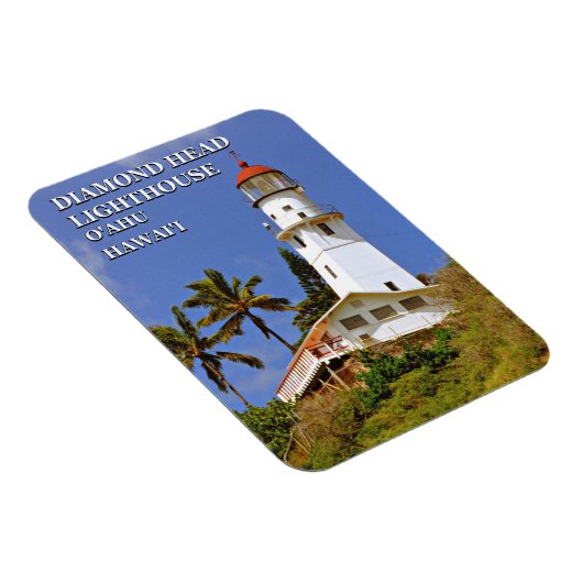 Diamond Head Lighthouse, Hawai'i Flexi Magnet (Rechte Seite)