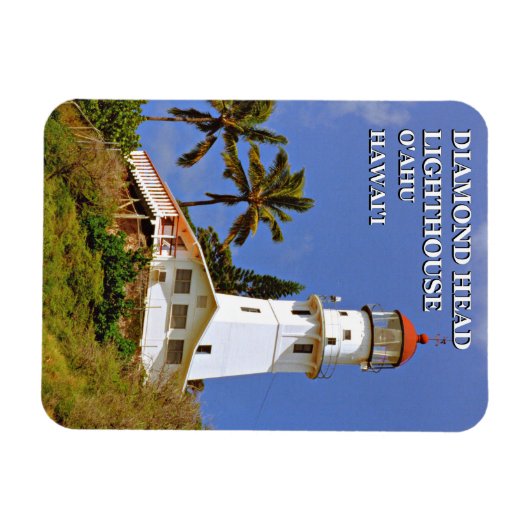 Diamond Head Lighthouse, Hawai'i Flexi Magnet (Horizontal)