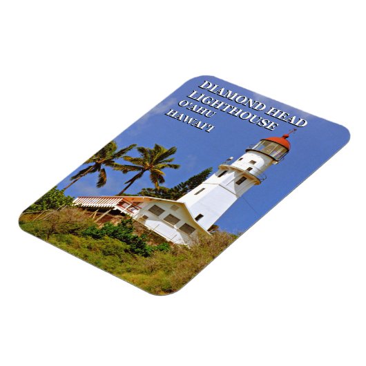 Diamond Head Lighthouse, Hawai'i Flexi Magnet (Linke Seite)