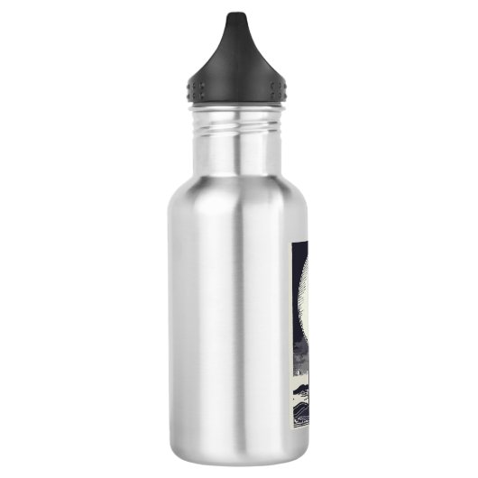 Diamond Head Lighthouse Hawaii Moon Edelstahlflasche (Links)