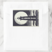 Diamond Head Lighthouse Hawaii Moon Rechteckiger Aufkleber (Tasche)