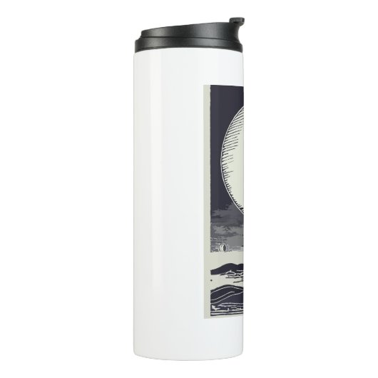 Diamond Head Lighthouse Hawaii Moon Thermosbecher (Nach links gedreht)