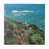 Diamond Head Lighthouse - Honolulu - Hawaii Fliese (Vorderseite)