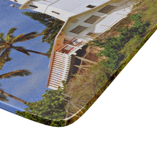 Diamond Head Lighthouse, Oahu Hawaii Cutting Board Schneidebrett (Ecke)