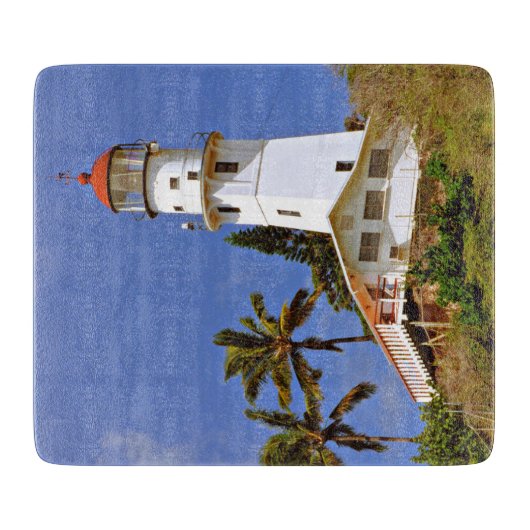 Diamond Head Lighthouse, Oahu Hawaii Cutting Board Schneidebrett (Vorderseite)