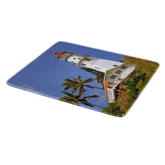 Diamond Head Lighthouse, Oahu Hawaii Cutting Board Schneidebrett (Ecke)