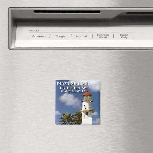 Diamond Head Lighthouse, O'ahu, Hawai'i Magnet (In Situ (Geschirrspüler))