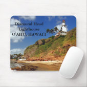 Diamond Head Lighthouse, O'ahu, Hawai'i Mousepad (Mit Mouse)