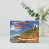 Diamond Head Lighthouse, O'ahu, Hawai'i Postcard Postkarte (Stehend Vorderseite)